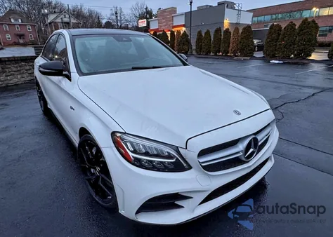 2020 Mercedes-Benz C 43 Amg z USA, uszkodzony, nr VIN 55SWF6EB8LU331838